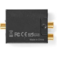 Digitale Audioconverter | 1-weg | Input: 1x Digital RCA / 1x TosLink | Output: 1x (2x RCA) / 1x 3,5 mm | Automatisch | Geïntegreerde versterker | Zwart - thumbnail