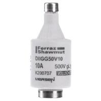 Mersen 00597.010700 Diazed zekering Afmeting zekering: DII 10 A 500 V