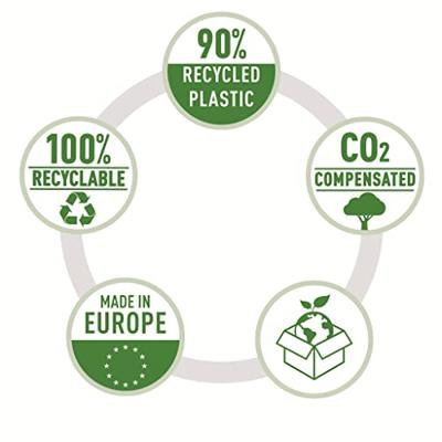 Leitz Recycle geperforeerde Maxi showtas, ft A4, 100 micron, gekorreld, doos van 25 stuks - thumbnail