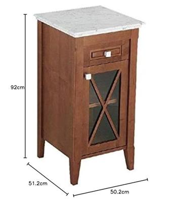 Villeroy & Boch Hommage lage kast - berk marmer 44x85cm - aanslag links greep wit 89641001 Villeroy & Boch Hommage lage kast - berk marmer 44x85cm - aanslag links greep wit 89641001