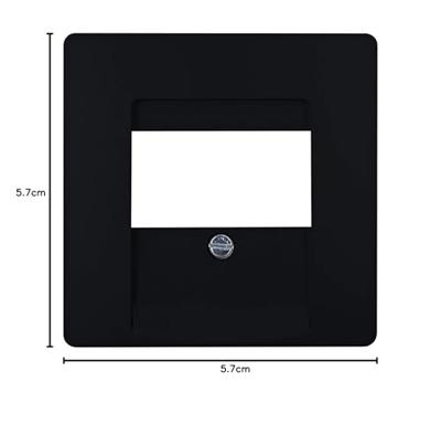 Kopp Paris mat zwart afdekplaat USB - 4625270