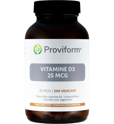 Proviform Vitamine D3 25mcg Vegicaps