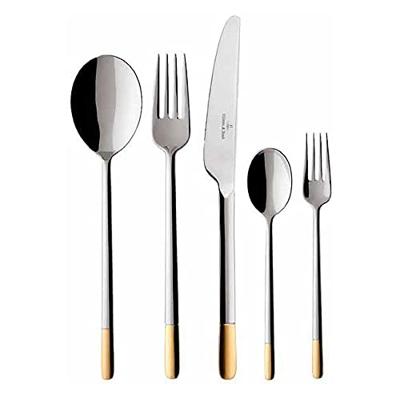 VILLEROY & BOCH - Ella Gold 18/10 Verguld - Bestekset 6 persoons 30-dlg - thumbnail