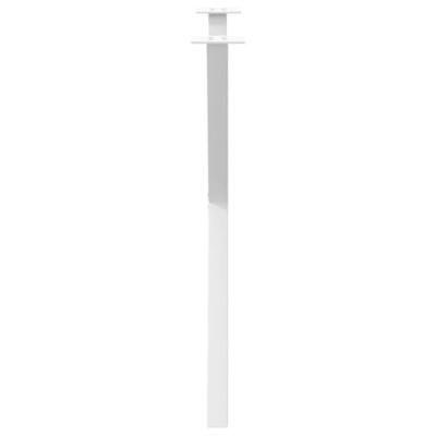 Eettafelpoten 2 st X-vormig 70x(72-73) cm staal wit