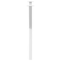 Eettafelpoten 2 st X-vormig 70x(72-73) cm staal wit - thumbnail