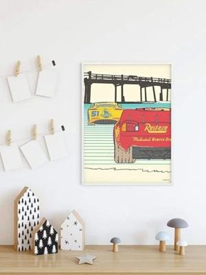 Kunstdruk Cars - Strengthen Together 30x40cm