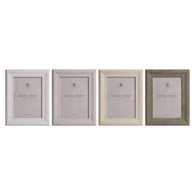 Fotolijsten Home ESPRIT Beige Natuurlijk Kristal polyestyreen Stads (4 Stuks)