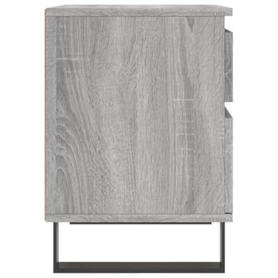 Nachtkastjes 2 st 40x35x50 cm bewerkt hout grijs sonoma eiken Nachtkastjes 2 st 40x35x50 cm bewerkt hout grijs sonoma eiken