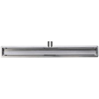 Wiesbaden RVS Douchegoot met Tegelrooster en Flens - 100x7cm