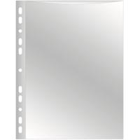 Q-CONNECT geperforeerde showtas 11-gaatsperforatie, glashelder, 75 micron, pak van 10 stuks - thumbnail