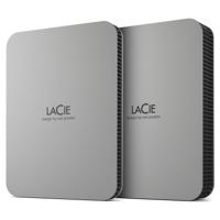 LaCie Mobile Drive 2TB v2 USB-C Moon Silver w/Rescue - thumbnail