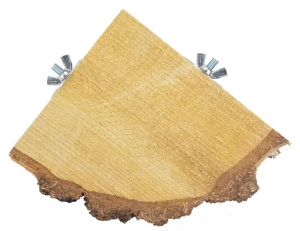 Bzn rustplank hout 1/4 rond