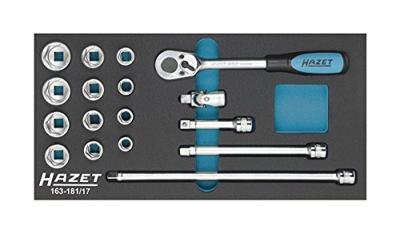 Hazet 163-181/17 Dopsleutelset Metrisch 3/8 (10 mm) 17-delig