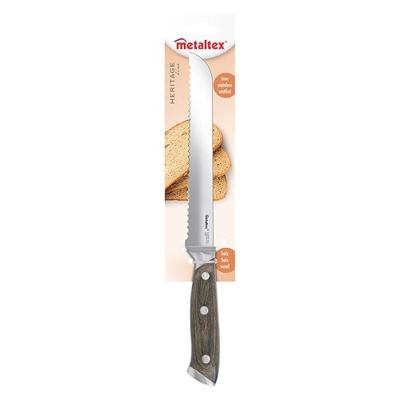 Metaltex Heritage Broodmes met Houten Greep 33 cm