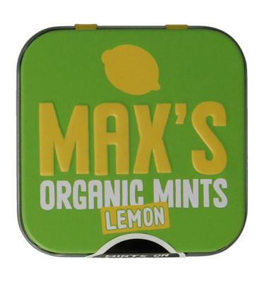 Max Organic Mints Lemon mints - 35gr Max Organic Mints Lemon mints - 35gr