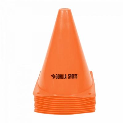 Set van 10 pionnen 17 cm oranje