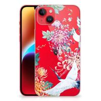 iPhone 14 Plus | TPU Hoesje | Bird Flowers - thumbnail