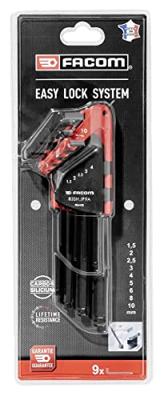Facom Inbussleutelset Lang met Kogelkop 1,5-10mm - 9-delig - 83SH.JP9BPB