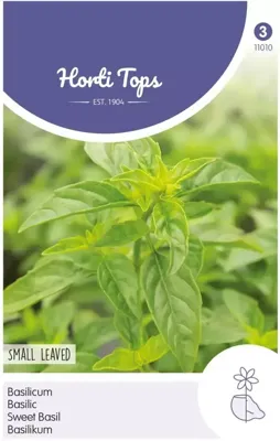 Zaden Basilicum fijnbladig Hortitops - Hortitops