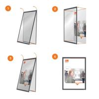 Nobo Impression clicklijst, ft A4, met grijs frame - thumbnail