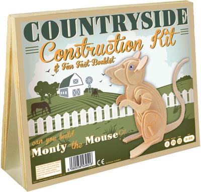 Asmodee Monty de muis countryside construction kit van hout