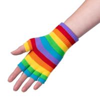 Vingerloze hanschoenen regenboog - thumbnail