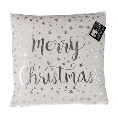 In the Mood Collection Merry Christmas Kussen Wit 40x40x10 cm In the Mood Collection Merry Christmas Kussen Wit 40x40x10 cm