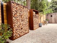 Houtopslag Egura roestkleurig 150x38,5x200 cm Geroba - Geroba - thumbnail