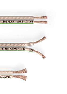 Oehlbach 202 Luidsprekerkabel 2 x 0.75 mm² Transparant 20 m Oehlbach 202 Luidsprekerkabel 2 x 0.75 mm² Transparant 20 m