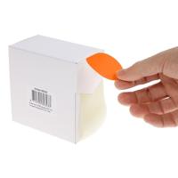 Rillprint ronde etiketten, diameter 50 mm, rol van 500 stuks, fluo rood - thumbnail