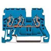WAGO 870-684 Doorgangsklem 5 mm Spanveer Toewijzing: N Blauw 100 stuk(s)