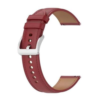 Luxe leren bandje - Bordeaux - Garmin Vivoactive 6 / Vivoactive 5 / Vivoactive 3 - thumbnail
