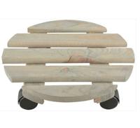 Esschert Design Houten Planttrolley 28.4 cm Grijs - thumbnail