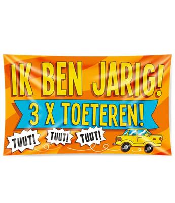 Paperdreams gevel vlag - ik ben jarig