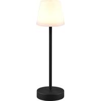 LED Tafellamp met Oplaadbare Batterijen - Trion Marty - 2.2W - Aanpasbare Kleurtemperatuur - Dimbaar - Spatwaterdicht IP44 - Rond - Zwart - thumbnail