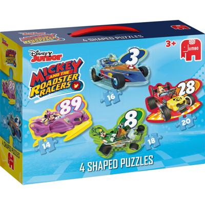 Jumbo puzzel Mickey RR 4 in1 Shaped 14-16-18-20 stukjes Jumbo puzzel Mickey RR 4 in1 Shaped 14-16-18-20 stukjes