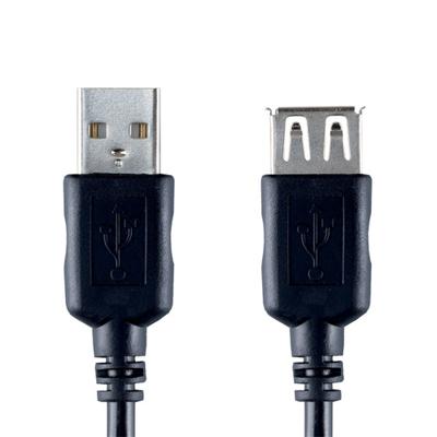 Bandridge usb 2.0 a male naar usb 2.0 a female 2 m zwart