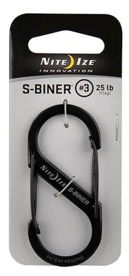 NITE Ize NI-SB3-03-01 Karabijn S-Biner Gr. 3 67 mm x 29 mm 1 stuk(s) NITE Ize NI-SB3-03-01 Karabijn S-Biner Gr. 3 67 mm x 29 mm 1 stuk(s)