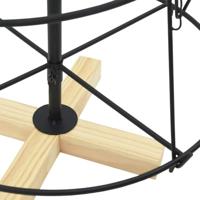 Kerst Cone Boom met standaard Zwart 90 cm Staal - thumbnail