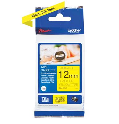Labeltape Brother TZe, TZ TZe-631S Tapekleur: Geel Tekstkleur:Zwart 12 mm 4 m Labeltape Brother TZe, TZ TZe-631S Tapekleur: Geel Tekstkleur:Zwart 12 mm 4 m