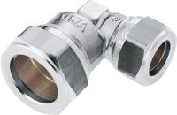 Bonfix knelkoppeling - Verloopknie - 12mm x 10mm - Vertint Messing - thumbnail