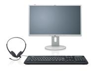 Fujitsu KB950 Phone toetsenbord USB QWERTY Amerikaans Engels Zwart - thumbnail