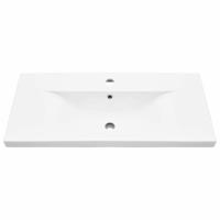 Wastafelkast Zwart Eiken 80 x 38.5 x 46 cm Bewerkt hout - thumbnail