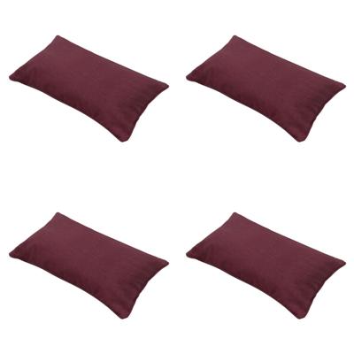 Sierkussen 50x30 Bordeaux eco-natuur buitenafwerking (4 stuks) Madison - Madison