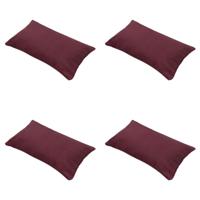 Sierkussen 50x30 Bordeaux eco-natuur buitenafwerking (4 stuks) Madison - Madison - thumbnail