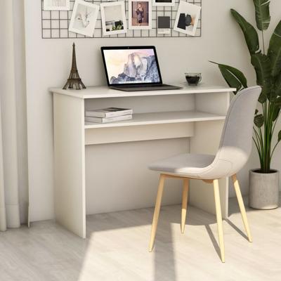 VidaXL Bureau 90x50x74 cm bewerkt hout wit VidaXL Bureau 90x50x74 cm bewerkt hout wit