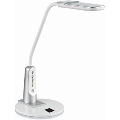 LED Bureaulamp 6W Dimbaar - Aanpasbare Kleur - Mat Zilver Kunststof
