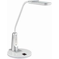 LED Bureaulamp 6W Dimbaar - Aanpasbare Kleur - Mat Zilver Kunststof - thumbnail