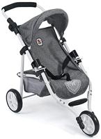 Poppenwagen Jogger Lola - Grey Jeans - thumbnail