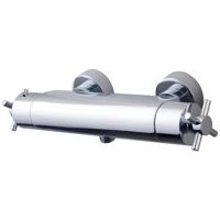 Wiesbaden Cool Touch Cross Douchethermostaat - Chroom - thumbnail